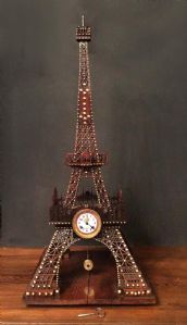Monumental "Eiffel Tower" clock. Table or centerpiece clock - Working.